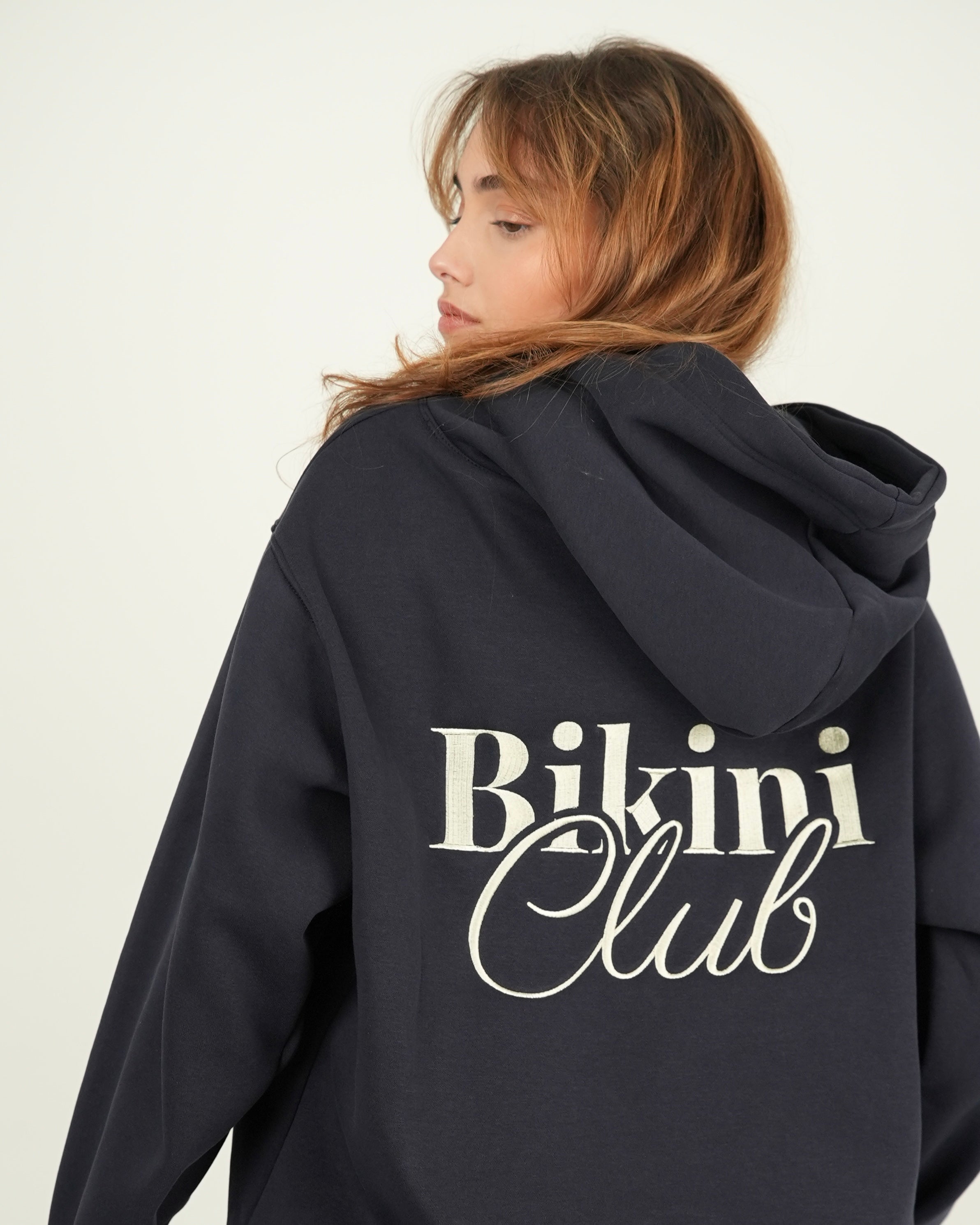 Navy Bikini Club Hoodie
