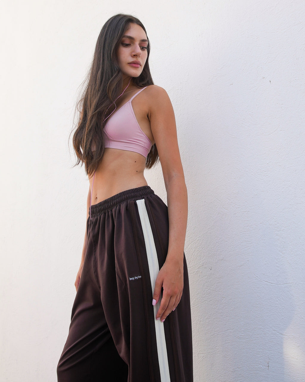 Brown & Off White Sweats