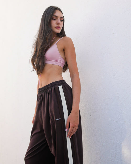 Brown & Off White Sweats