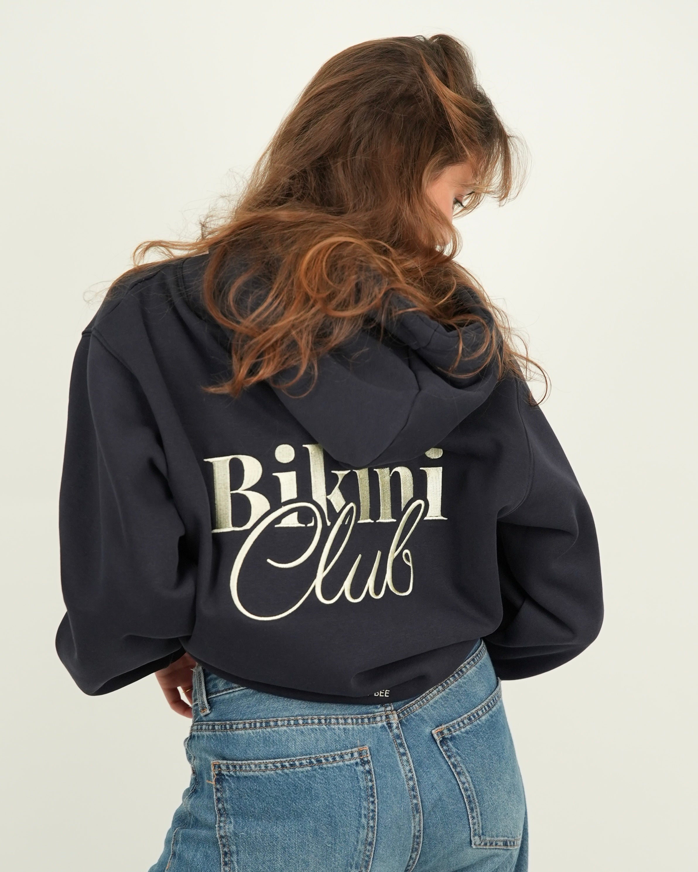 Navy Bikini Club Hoodie