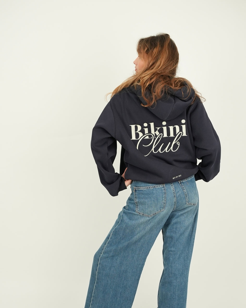 Navy Bikini Club Hoodie