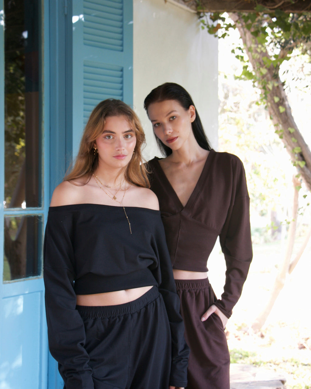 Black Off-Shoulder Sweater