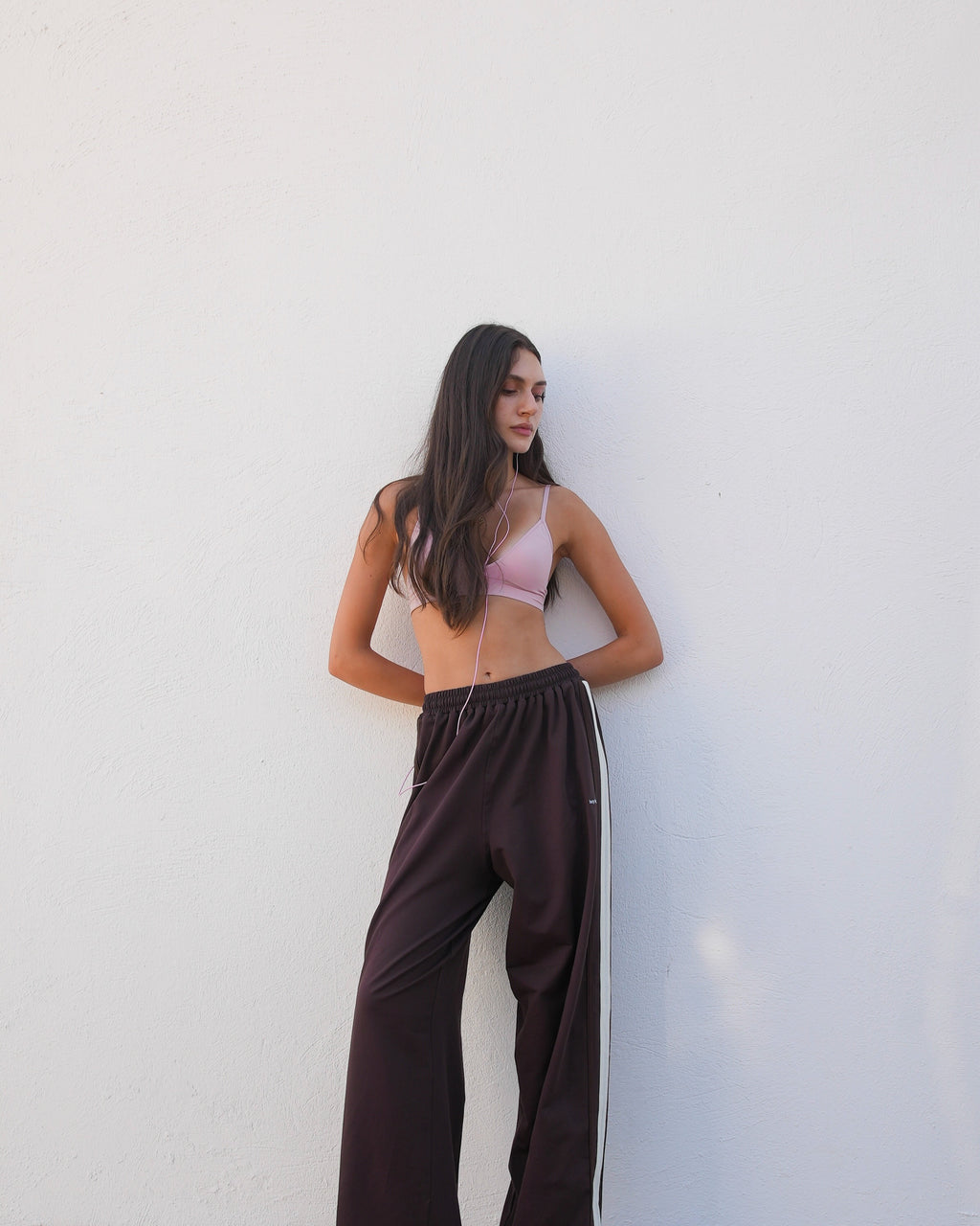 Brown & Off White Sweats
