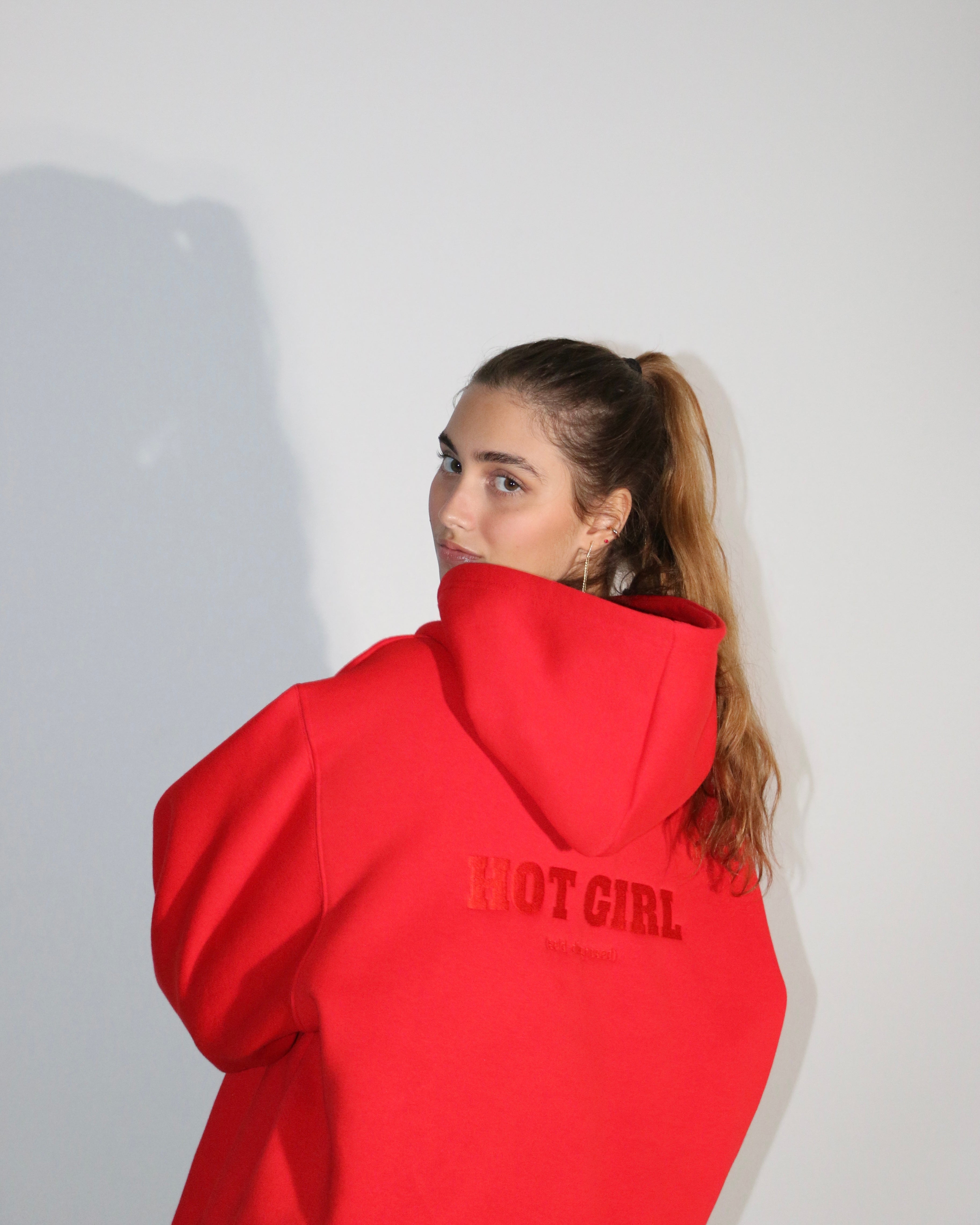 Hot girl hot sale in hoodie